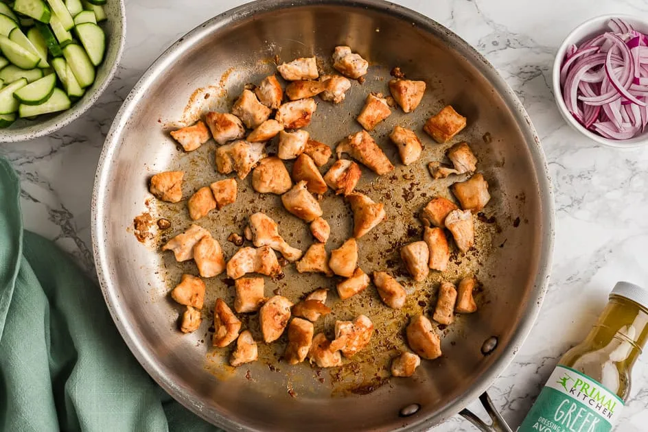 Greek Chicken Bites – 10 Minute Meal